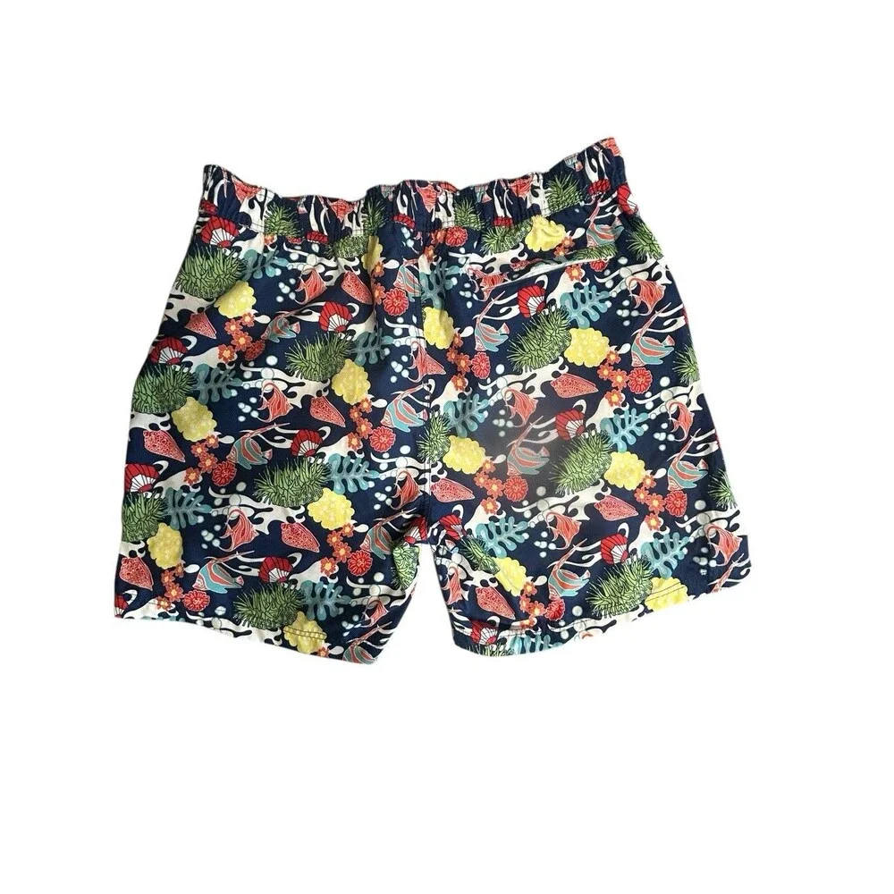 Nautica Mens XL  Colorful Hawaiian Sea Creatures‎ Tie Waist Swimming Trunks